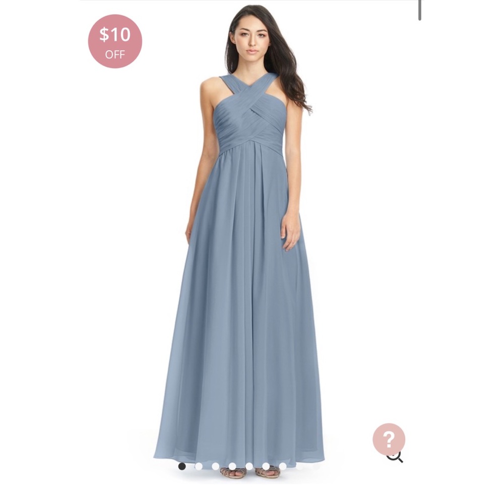Azazie Kaleigh Dusty Blue Bridesmaid Dress